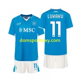 Koszulka SSC NAPOLI Lukaku 11 Dziecięcy Domowe Koszulki Piłkarskie 2024-2025 Krótki Rękaw